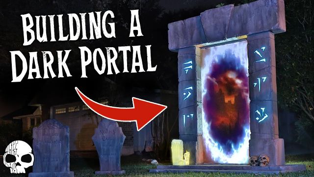 HUGE Life-sized Stone Portal 💀 DIY Halloween Props